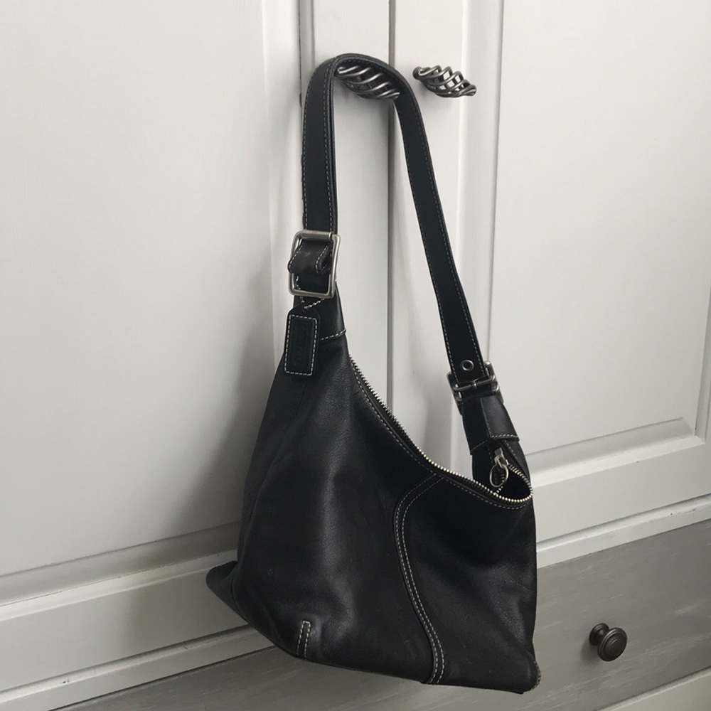 Black Leather Coach Purse